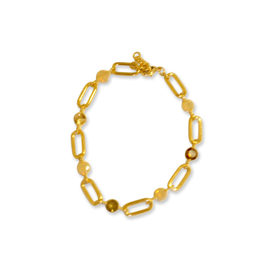 Abagail Gold Gem Bracelet